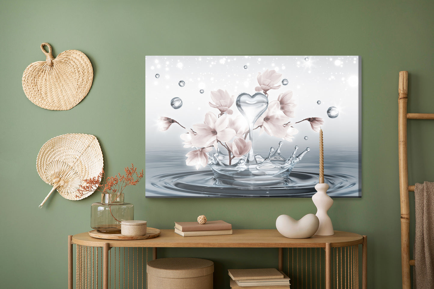 Obraz Na Płótnie Kwiaty Magnolii – świeża elegancja do wnętrz skandynawskich i modern classic – widok 4