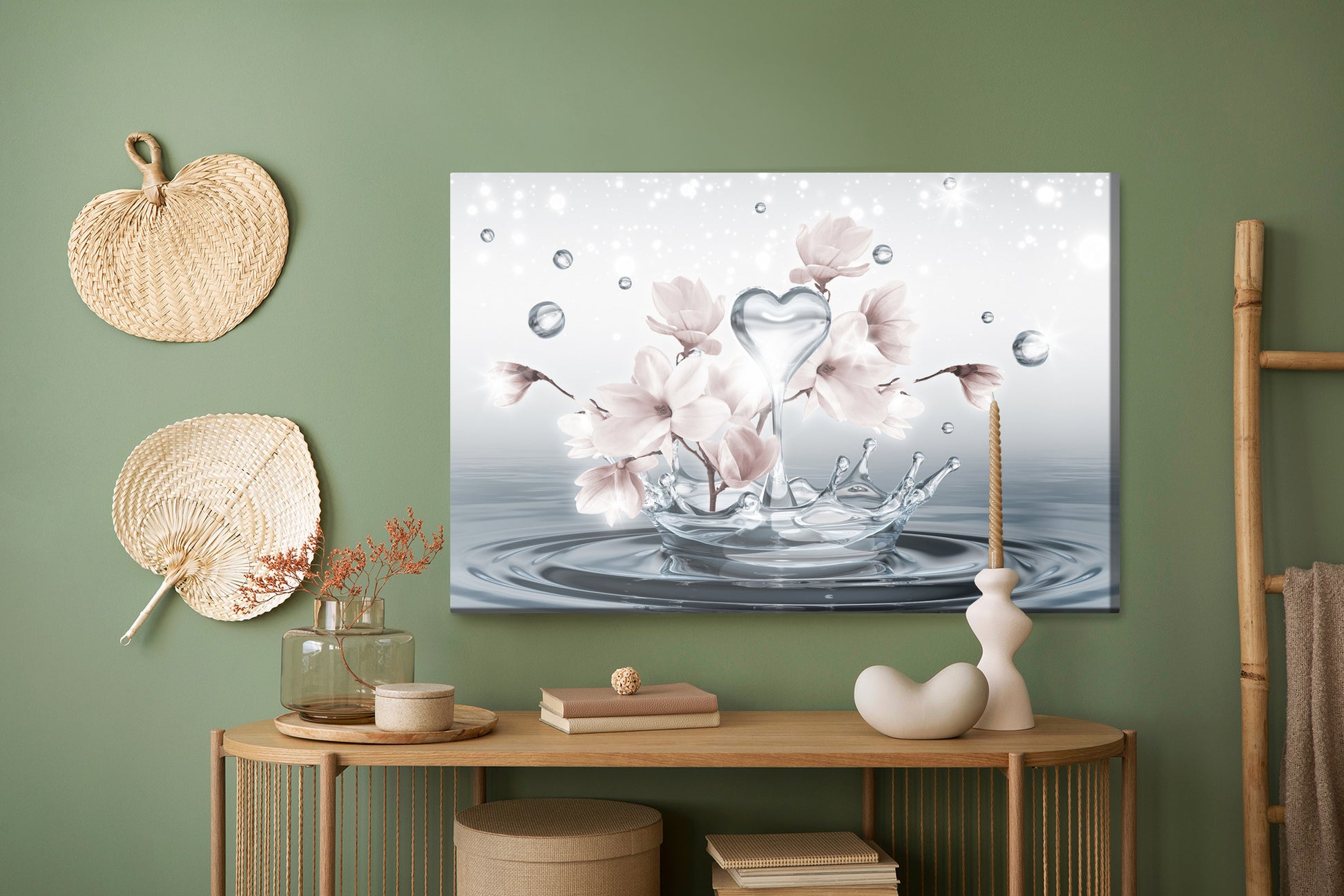Obraz Na Płótnie Kwiaty Magnolii – świeża elegancja do wnętrz skandynawskich i modern classic – widok 4