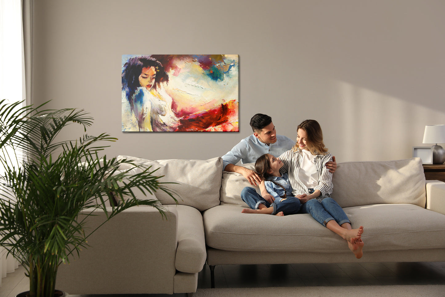 Obraz Na Płótnie Portret Kobiecy – artystyczny, wyrafinowany do wnętrz klasycznych i modern glam – widok 6