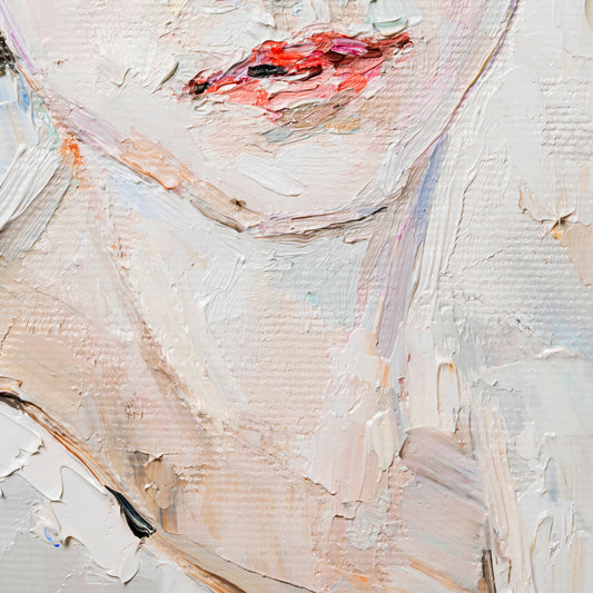 Obraz Na Płótnie Portret Dziewczynki – delikatny wizerunek do wnętrz skandynawskich i modern classic. 100x70