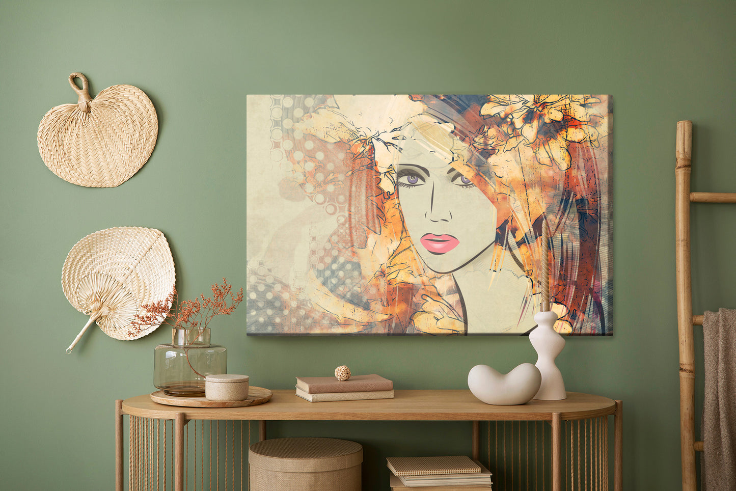Obraz Na Płótnie Szkic Kobiety – subtelny portret do wnętrz nowoczesnych, minimalistycznych i skandynawskich – widok 4