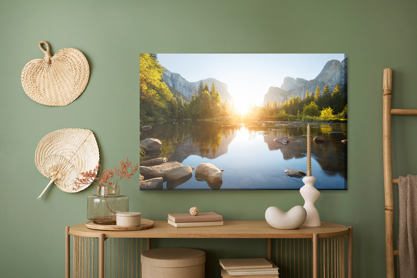 Obraz Na Płótnie Dolina Yosemite – majestatyczny pejzaż górski do wnętrz boho, rustykalnych i klasycznych – widok 4