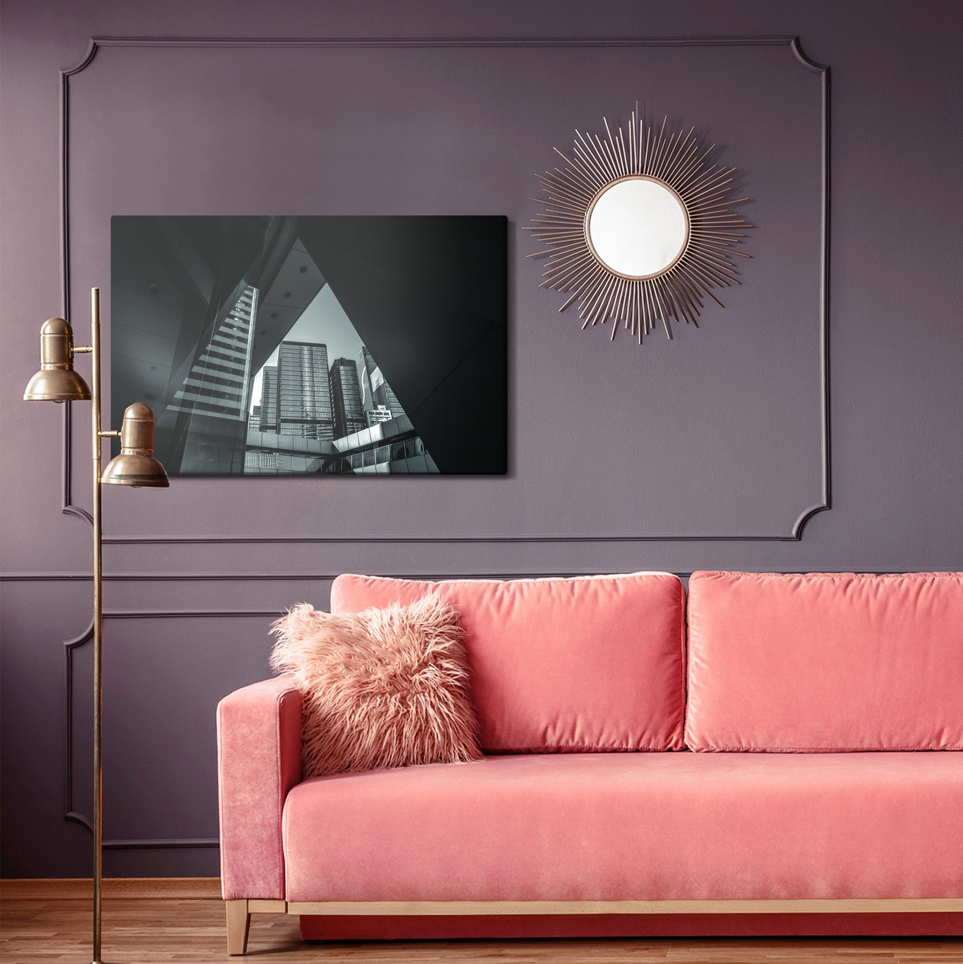 Obraz Na Płótnie Nowoczesna Architektura Miejska – surowa elegancja do wnętrz loft i modern – widok 3