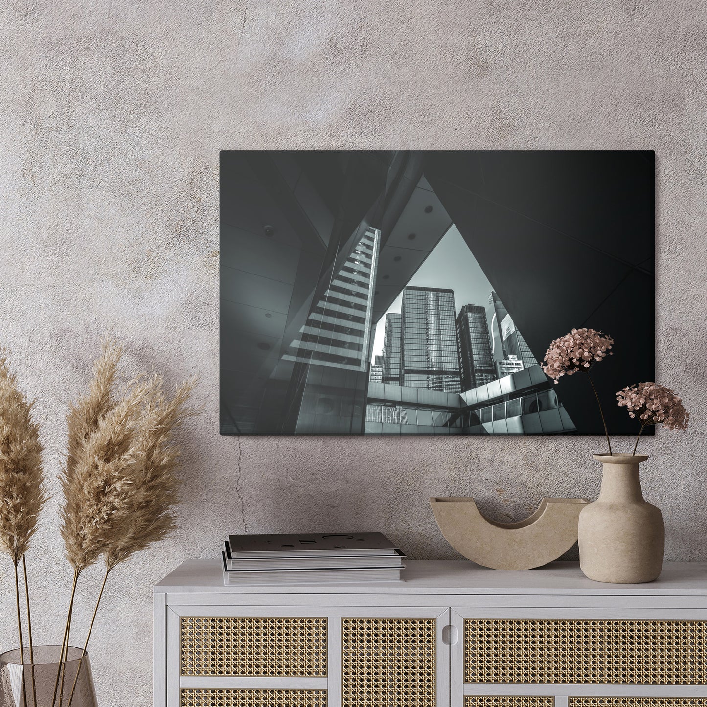 Obraz Na Płótnie Nowoczesna Architektura Miejska – surowa elegancja do wnętrz loft i modern – widok 2