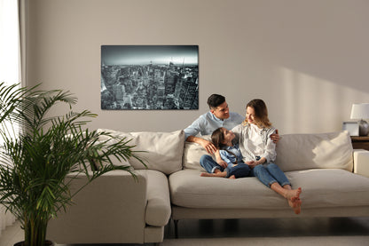 Obraz Na Płótnie Panorama Manhattanu – miejskie widoki w chłodnej tonacji do wnętrz loft i nowoczesnych – widok 6