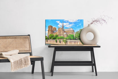 Obraz Na Płótnie Katedra Notre Dame w Paryżu – spokojny pejzaż do wnętrz klasycznych i modern classic – widok 5