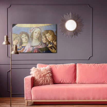 Obraz Na Płótnie Madonna Z Granatem – renesansowy portret do wnętrz klasycznych i eklektycznych. – widok 3