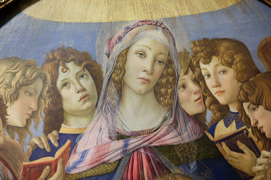 Obraz Na Płótnie Madonna Z Granatem – renesansowy portret do wnętrz klasycznych i eklektycznych. 120x80