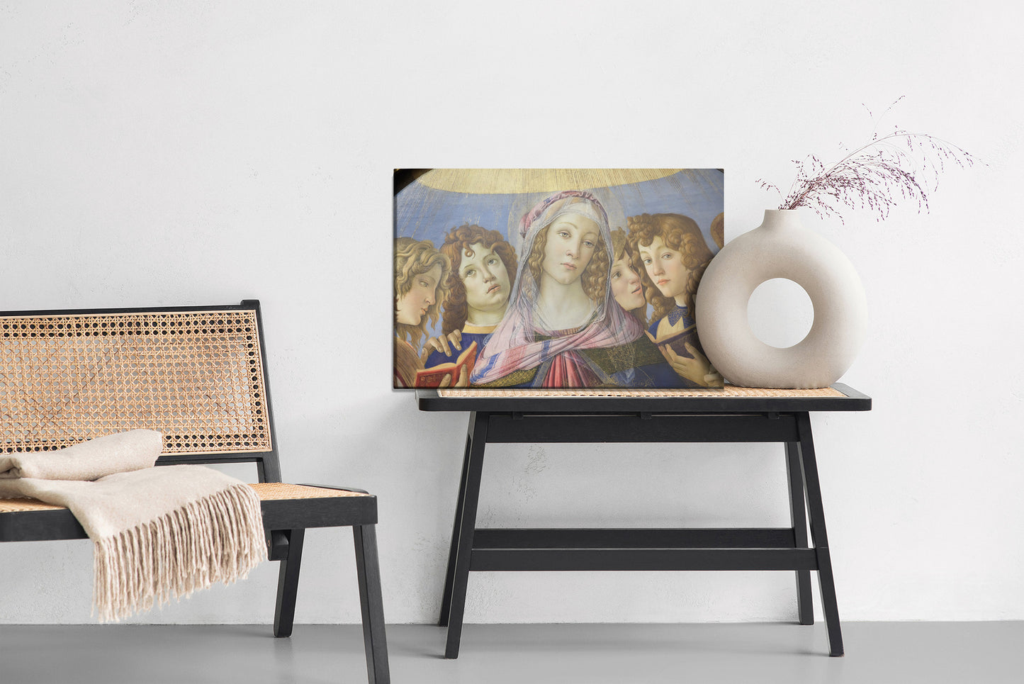 Obraz Na Płótnie Madonna Z Granatem – renesansowy portret do wnętrz klasycznych i eklektycznych. – widok 5