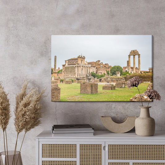 Obraz Na Płótnie Forum Romanum – majestatyczny widok 3D do wnętrz klasycznych, śródziemnomorskich i loftowych – widok 2