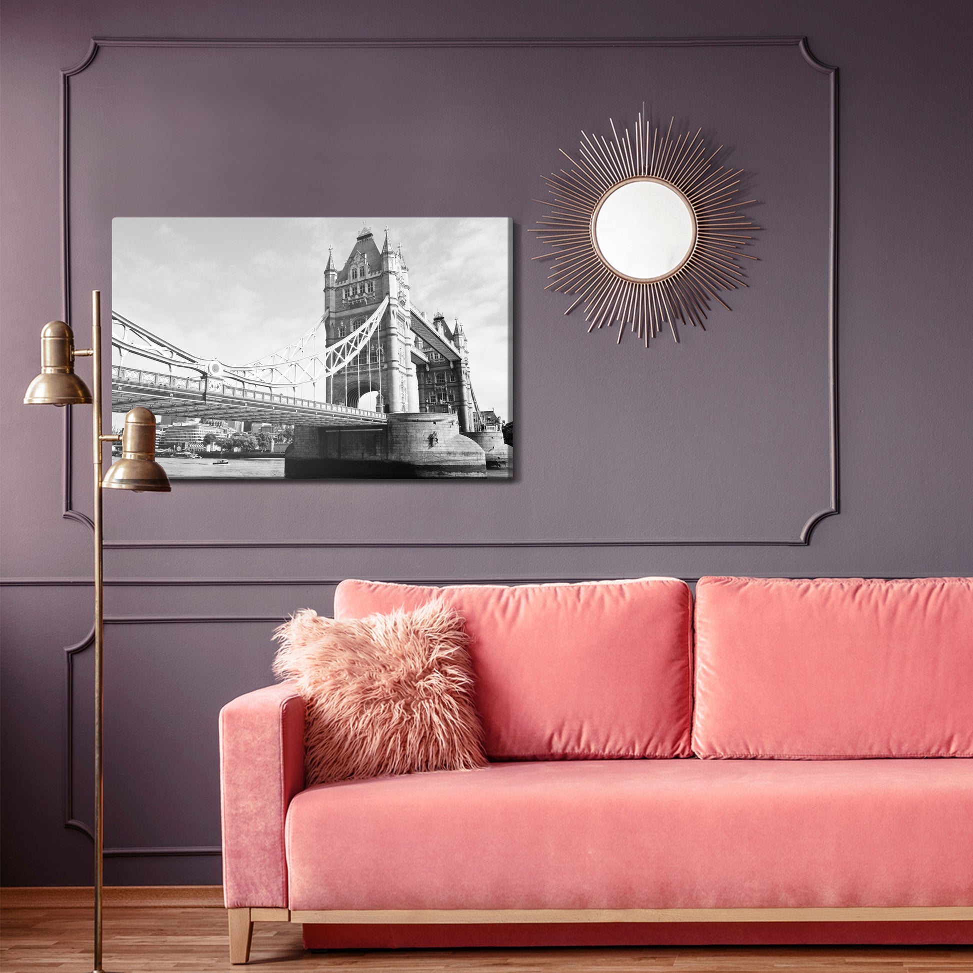 Obraz Na Płótnie Most Tower Bridge – majestatyczny pejzaż miejski do wnętrz industrialnych i nowoczesnych – widok 3