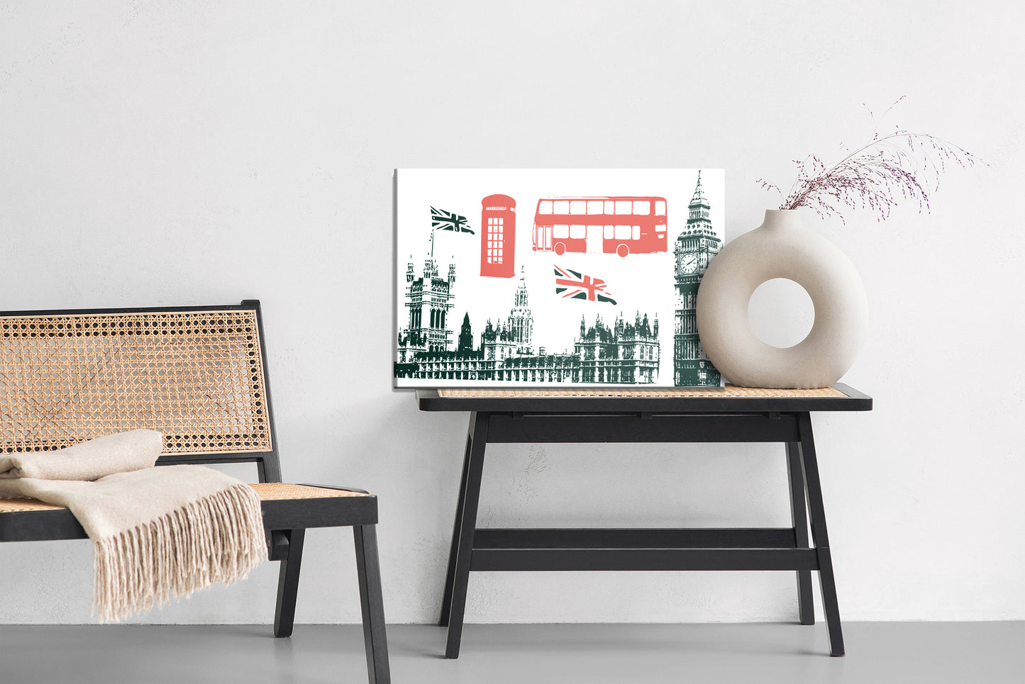 Obraz Na Płótnie Londyn – miejska panorama w stonowanej palecie dla wnętrz loft i nowoczesnych – widok 5