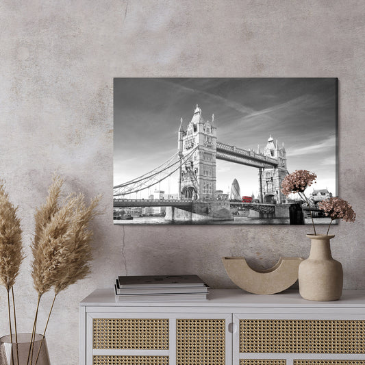 Obraz Na Płótnie Most Tower Bridge – miejski szyk do wnętrz industrialnych i nowoczesnych – widok 2