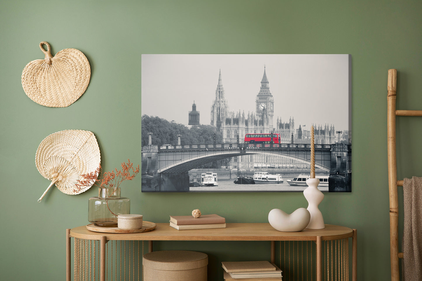 Obraz Na Płótnie Most Lambeth Bridge – miejski pejzaż w chłodnej tonacji do wnętrz industrialnych i minimalistycznych – widok 4