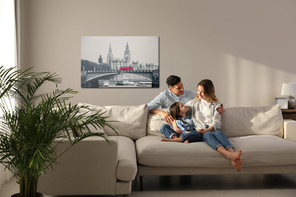 Obraz Na Płótnie Most Lambeth Bridge – miejski pejzaż w chłodnej tonacji do wnętrz industrialnych i minimalistycznych – widok 6