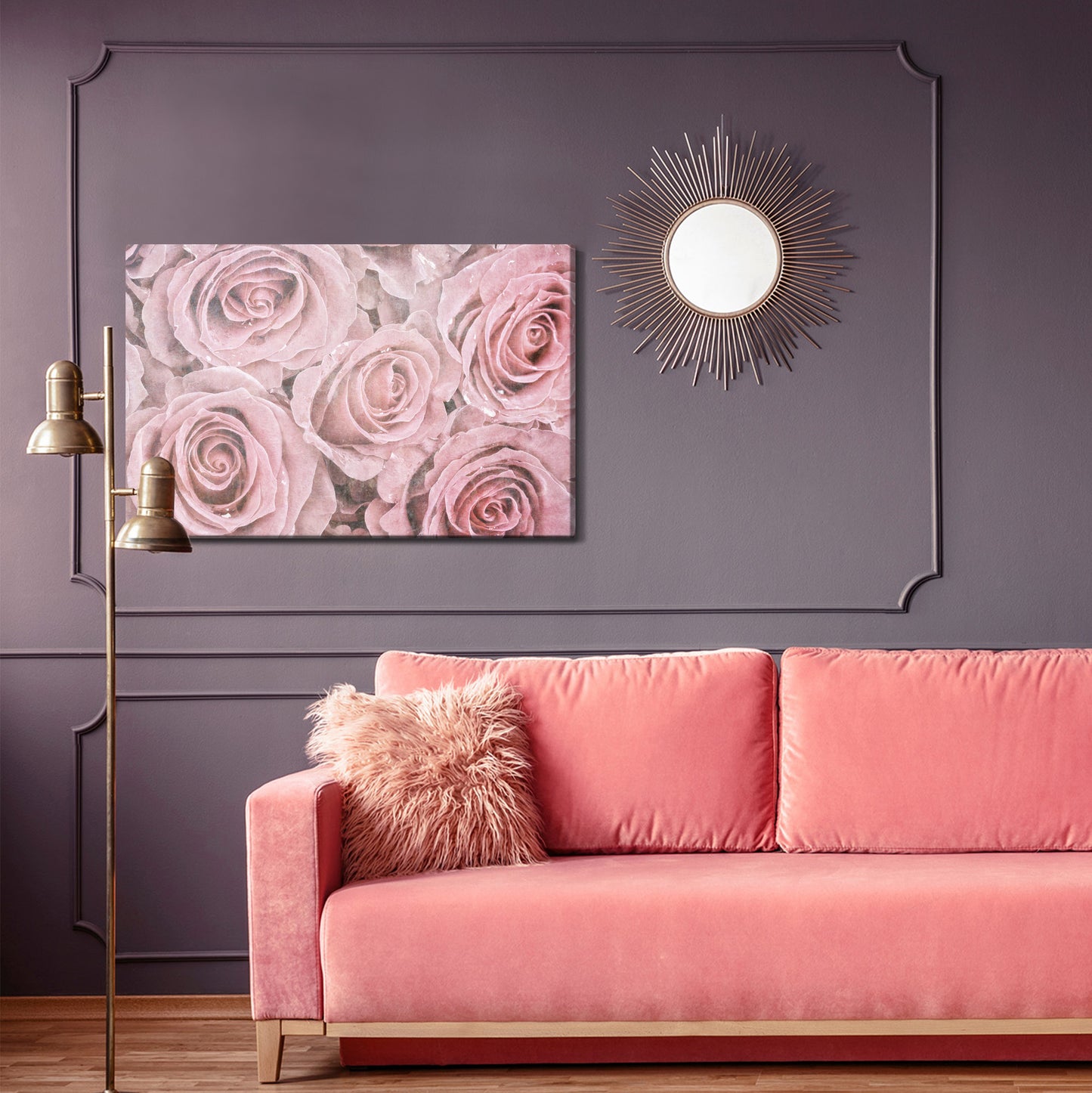 Obraz Na Płótnie Róże Vintage – romantyczna dekoracja do wnętrz shabby chic i prowansalskich – widok 3