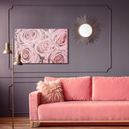 Obraz Na Płótnie Róże Vintage – romantyczna dekoracja do wnętrz shabby chic i prowansalskich – widok 3