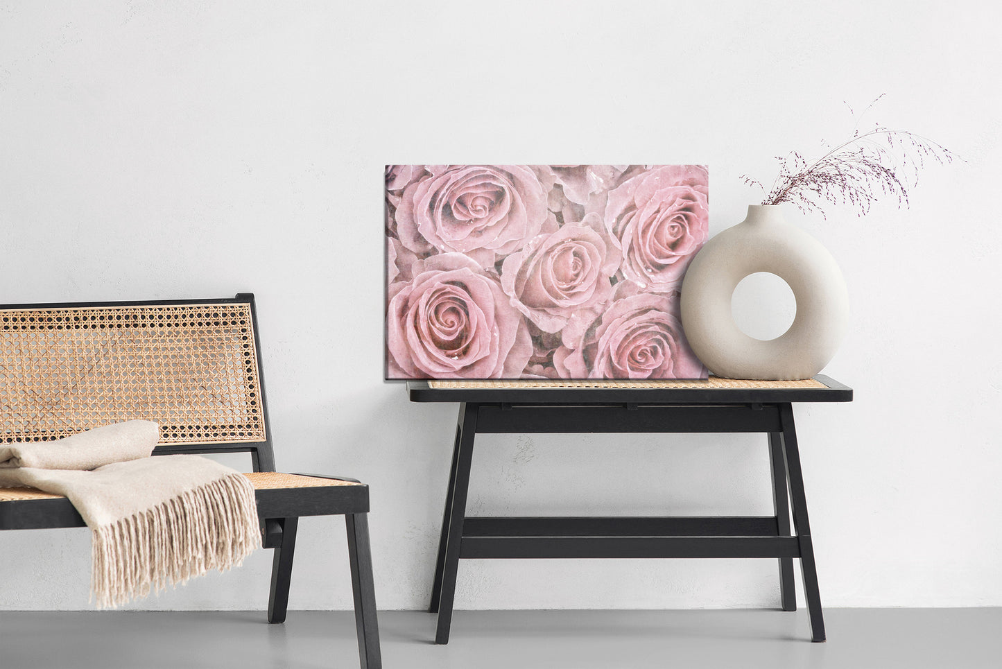 Obraz Na Płótnie Róże Vintage – romantyczna dekoracja do wnętrz shabby chic i prowansalskich – widok 5