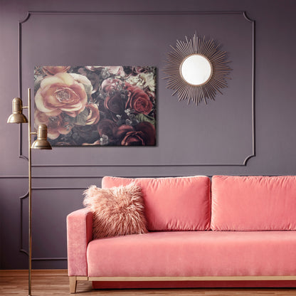 Obraz Na Płótnie Róże Vintage – romantyczna kompozycja do wnętrz klasycznych i shabby chic – widok 3