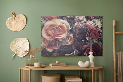 Obraz Na Płótnie Róże Vintage – romantyczna kompozycja do wnętrz klasycznych i shabby chic – widok 4