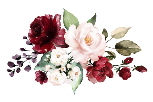 Obraz Na Płótnie Róże i Liście – malarska kompozycja natury do wnętrz romantycznych i shabby chic 120x80
