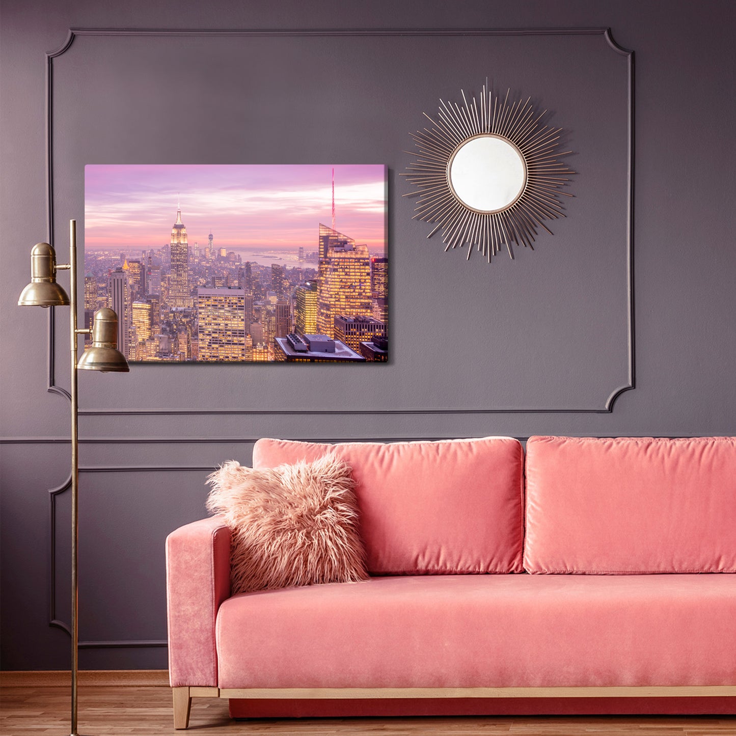 Obraz Na Płótnie Panorama Nowego Jorku – miejska elegancja do wnętrz modern, loft i industrial – widok 3