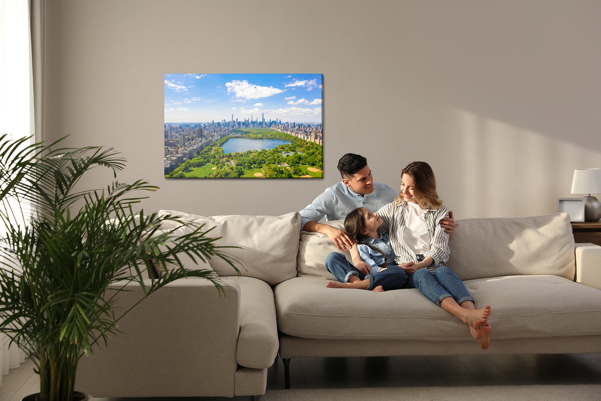 Obraz Na Płótnie Widok na Central Park – nowoczesny pejzaż miejski do wnętrz modern, loft, urban. – widok 6