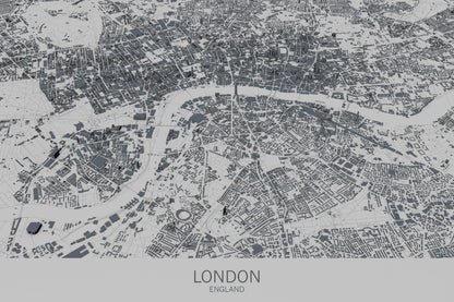Obraz Na Płótnie Mapa Londynu – miejska grafika do wnętrz nowoczesnych i industrialnych 120x80