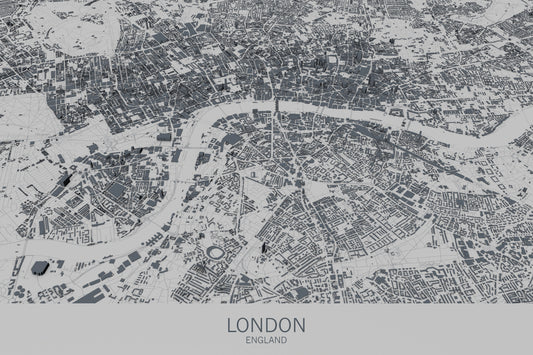 Obraz Na Płótnie Mapa Londynu – miejska grafika do wnętrz nowoczesnych i industrialnych 120x80