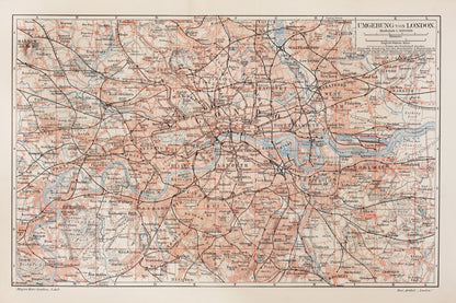 Obraz Na Płótnie Mapa Londynu – szczegółowy design do wnętrz nowoczesnych, industrialnych i klasycznych 120x80