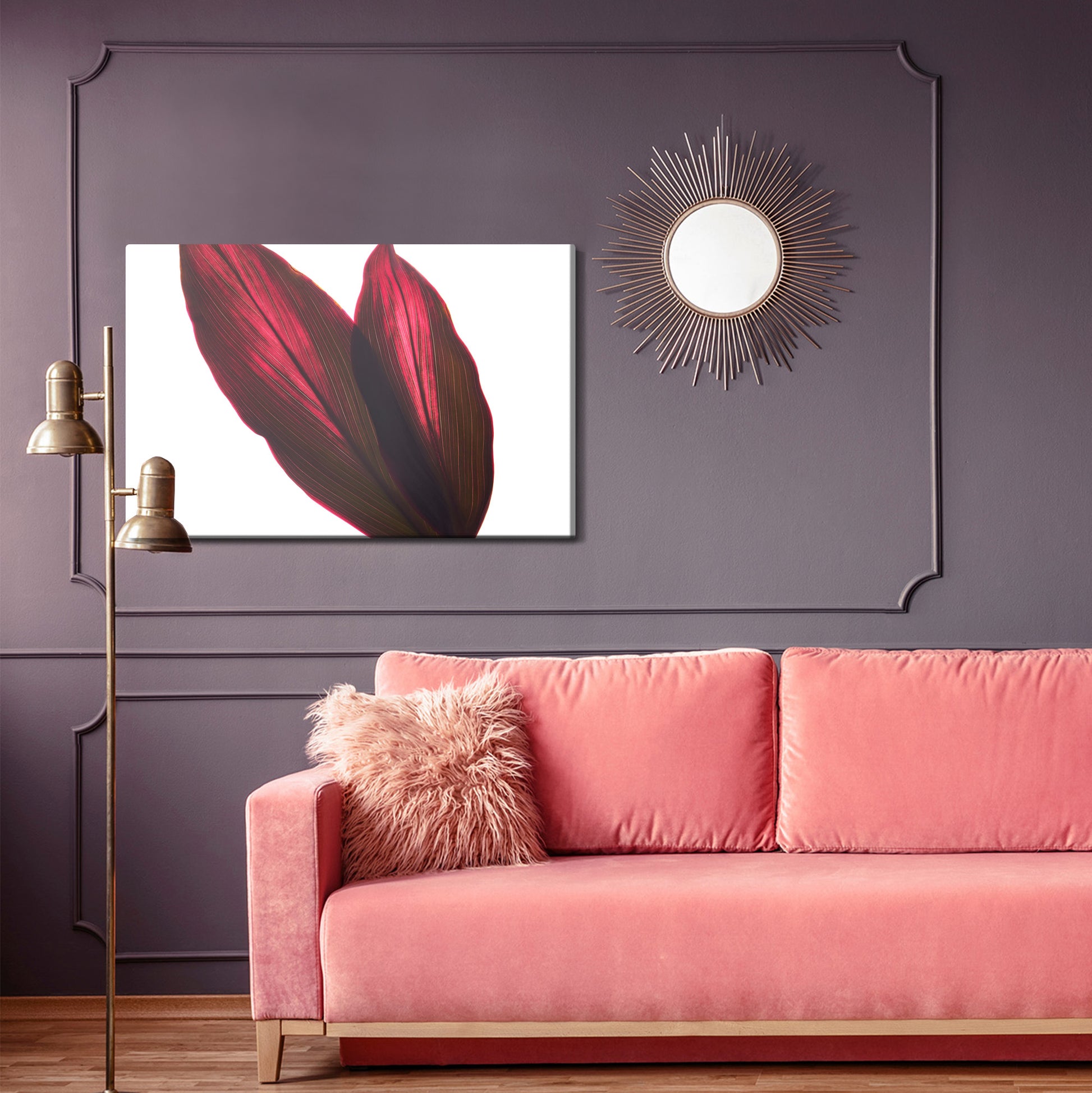 Obraz Na Płótnie Liście Kordyliny – naturalna zieleń do wnętrz boho i eklektycznych – widok 3