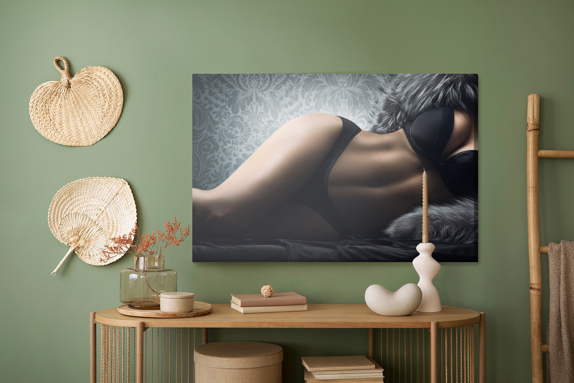 Obraz Na Płótnie Portret Kobiety – subtelny i elegancki do wnętrz modern classic i glamour – widok 4