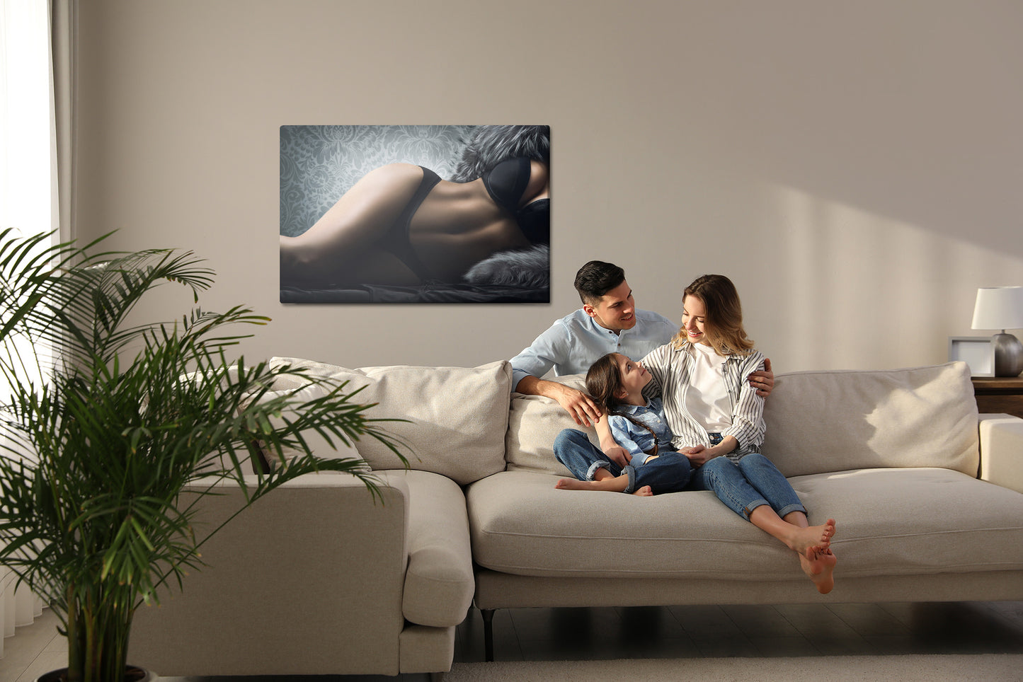 Obraz Na Płótnie Portret Kobiety – subtelny i elegancki do wnętrz modern classic i glamour – widok 6