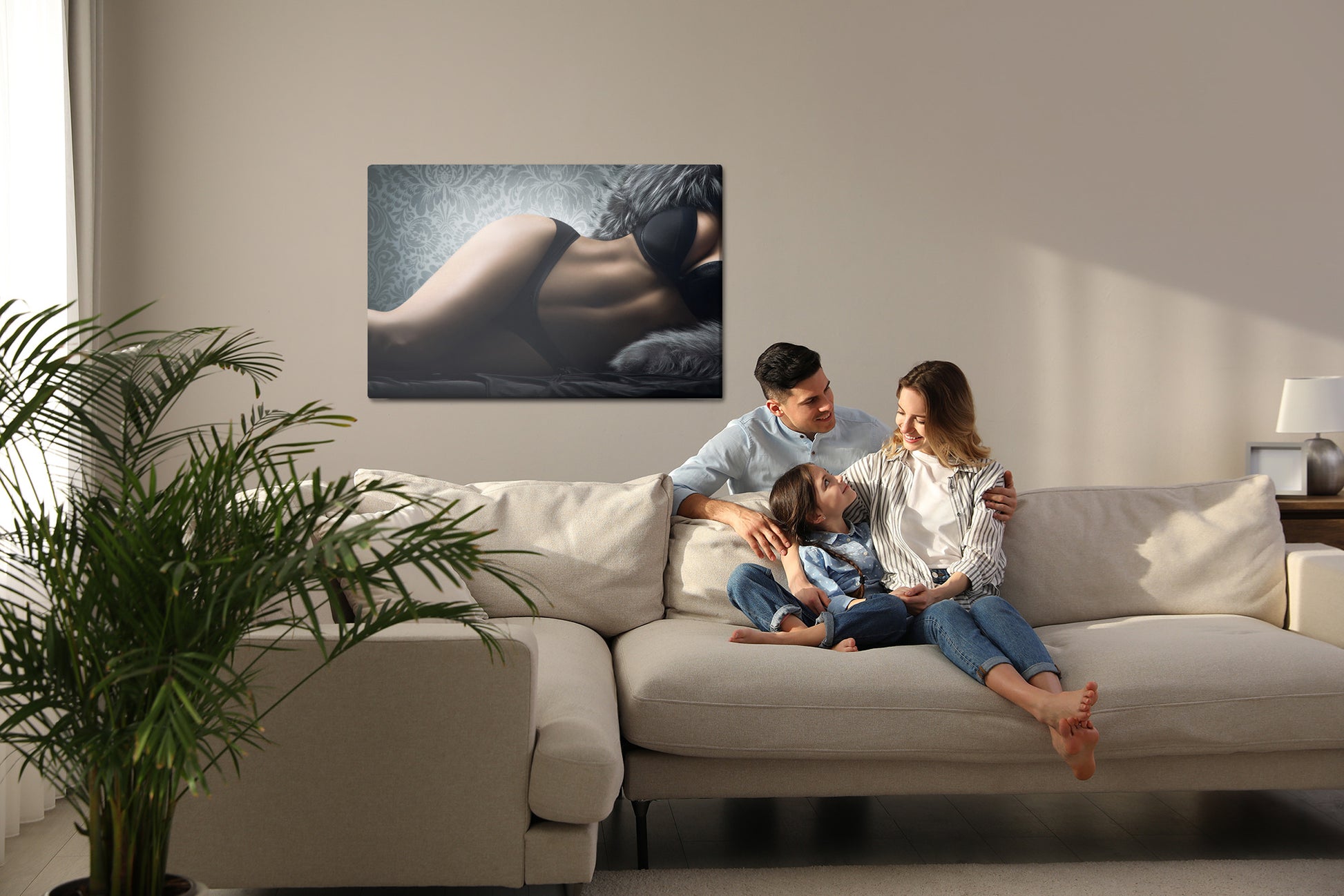 Obraz Na Płótnie Portret Kobiety – subtelny i elegancki do wnętrz modern classic i glamour – widok 6