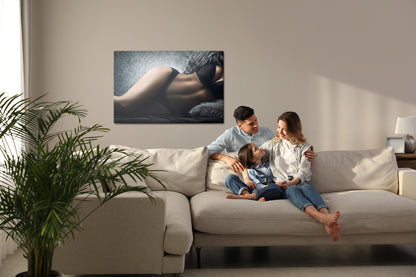 Obraz Na Płótnie Portret Kobiety – subtelny i elegancki do wnętrz modern classic i glamour – widok 6