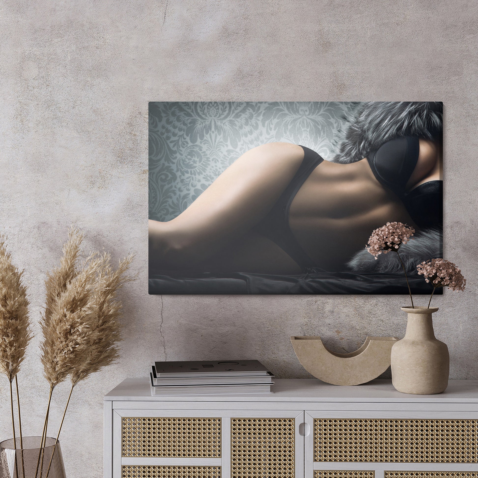 Obraz Na Płótnie Portret Kobiety – subtelny i elegancki do wnętrz modern classic i glamour – widok 2