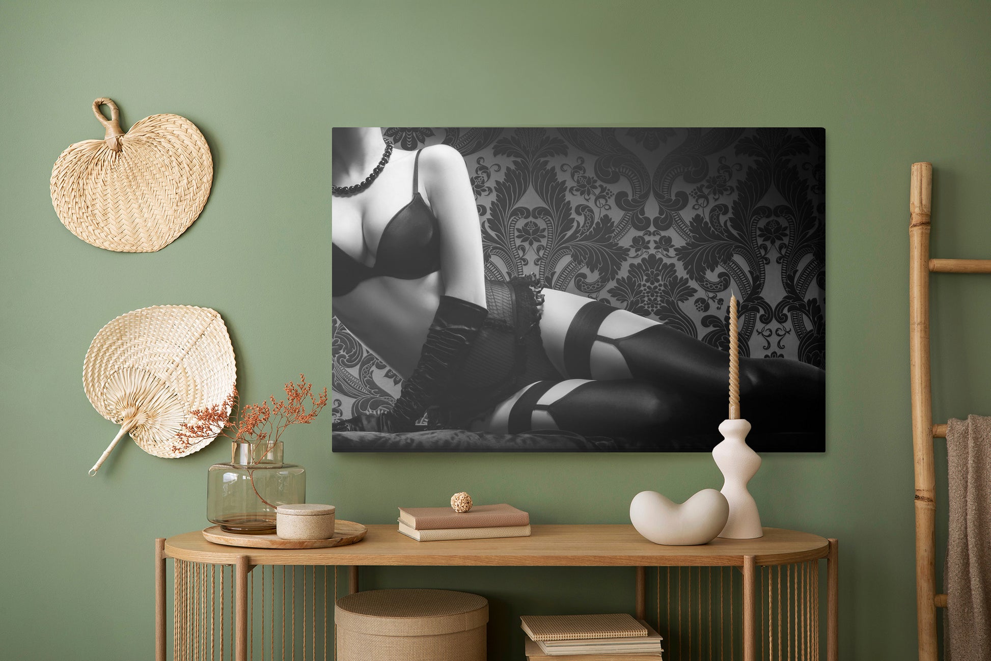 Obraz Na Płótnie Portret Kobiety Vintage – intymny i nostalgiczny do wnętrz vintage i boho – widok 4