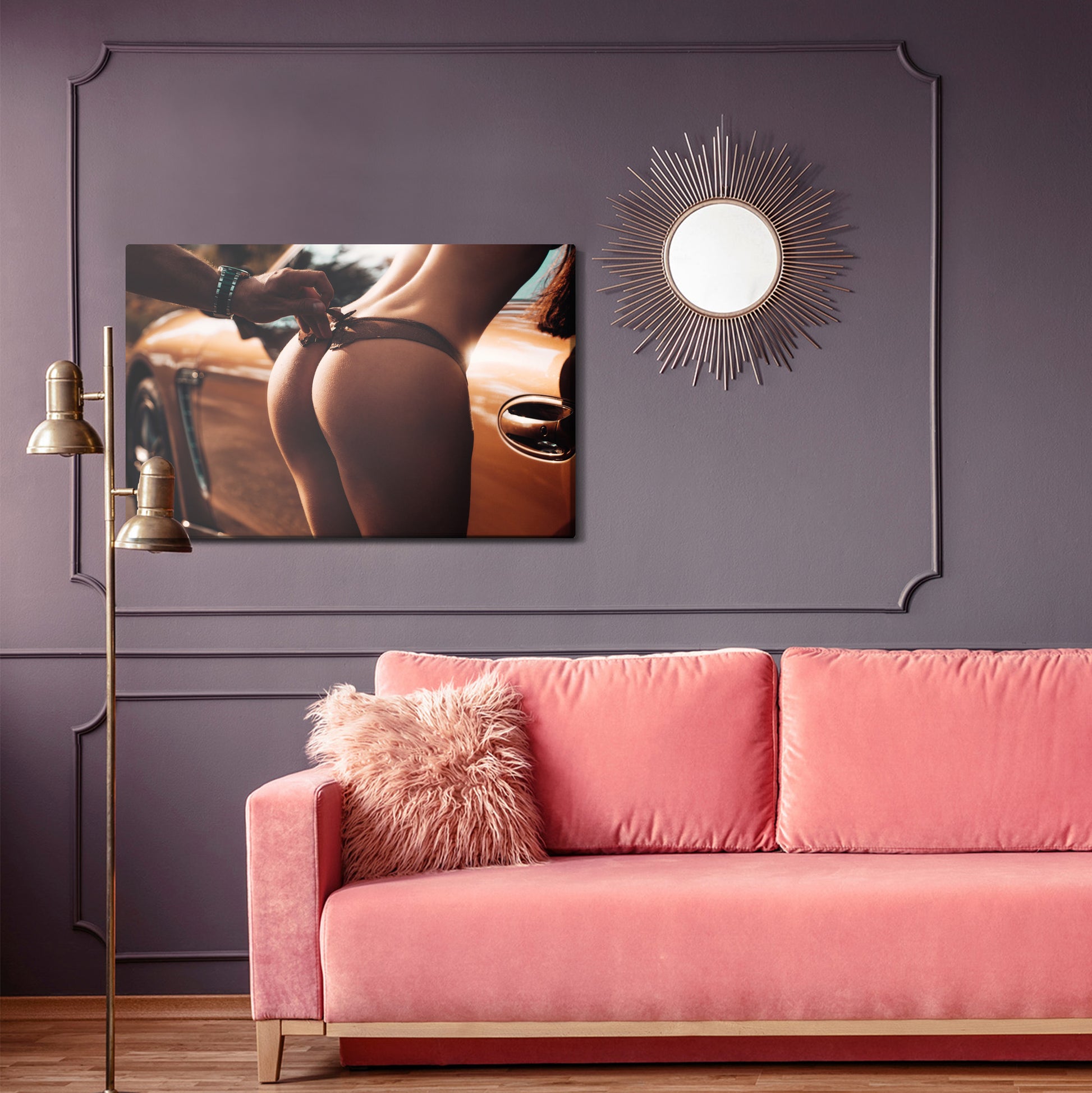 Obraz Na Płótnie Portret Kobiety – zmysłowy i nowoczesny do wnętrz glamour, loft i industrialnych – widok 3