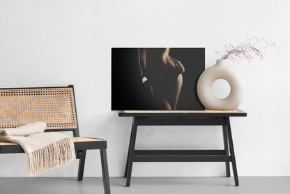 Obraz Na Płótnie Sylwetka Kobiety – subtelna fotografia do wnętrz nowoczesnych i minimalistycznych – widok 5