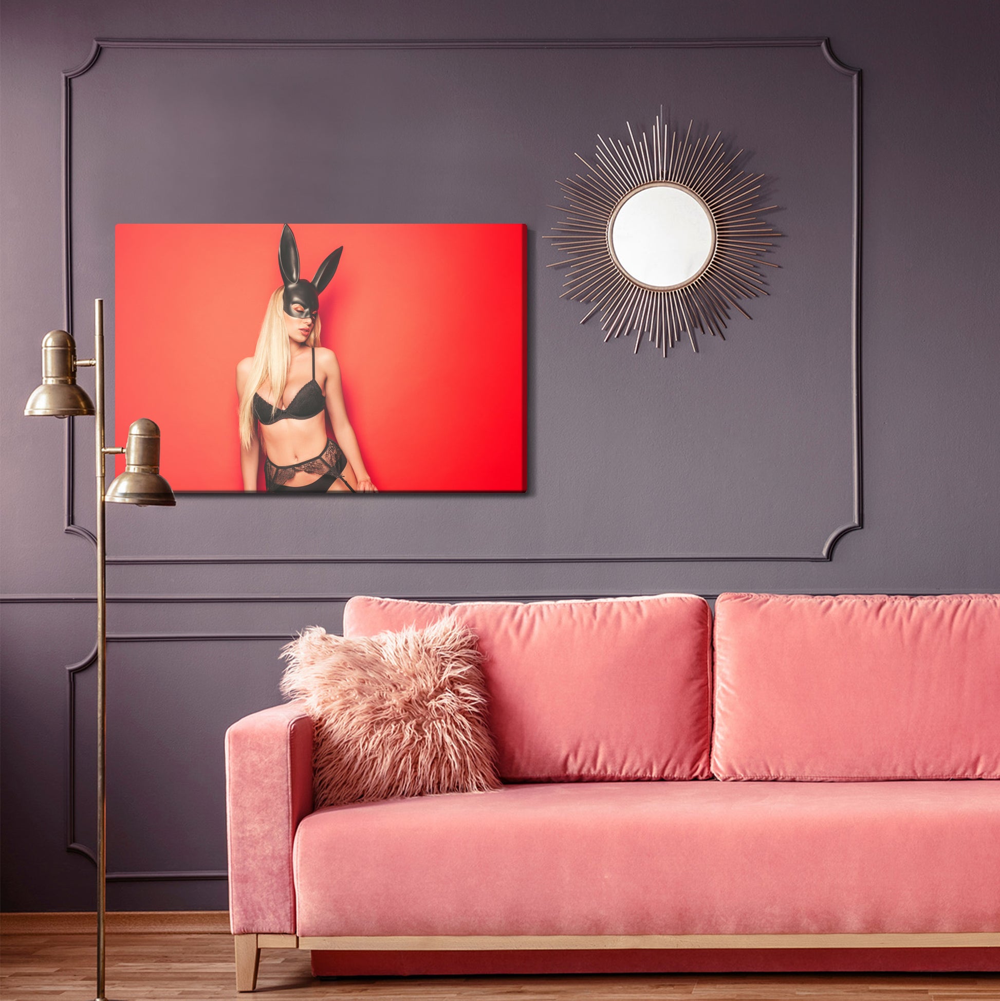 Obraz Na Płótnie Kobiecy Portret Artystyczny – elegancki i intrygujący do wnętrz Modern, Glamour i Art Deco – widok 3