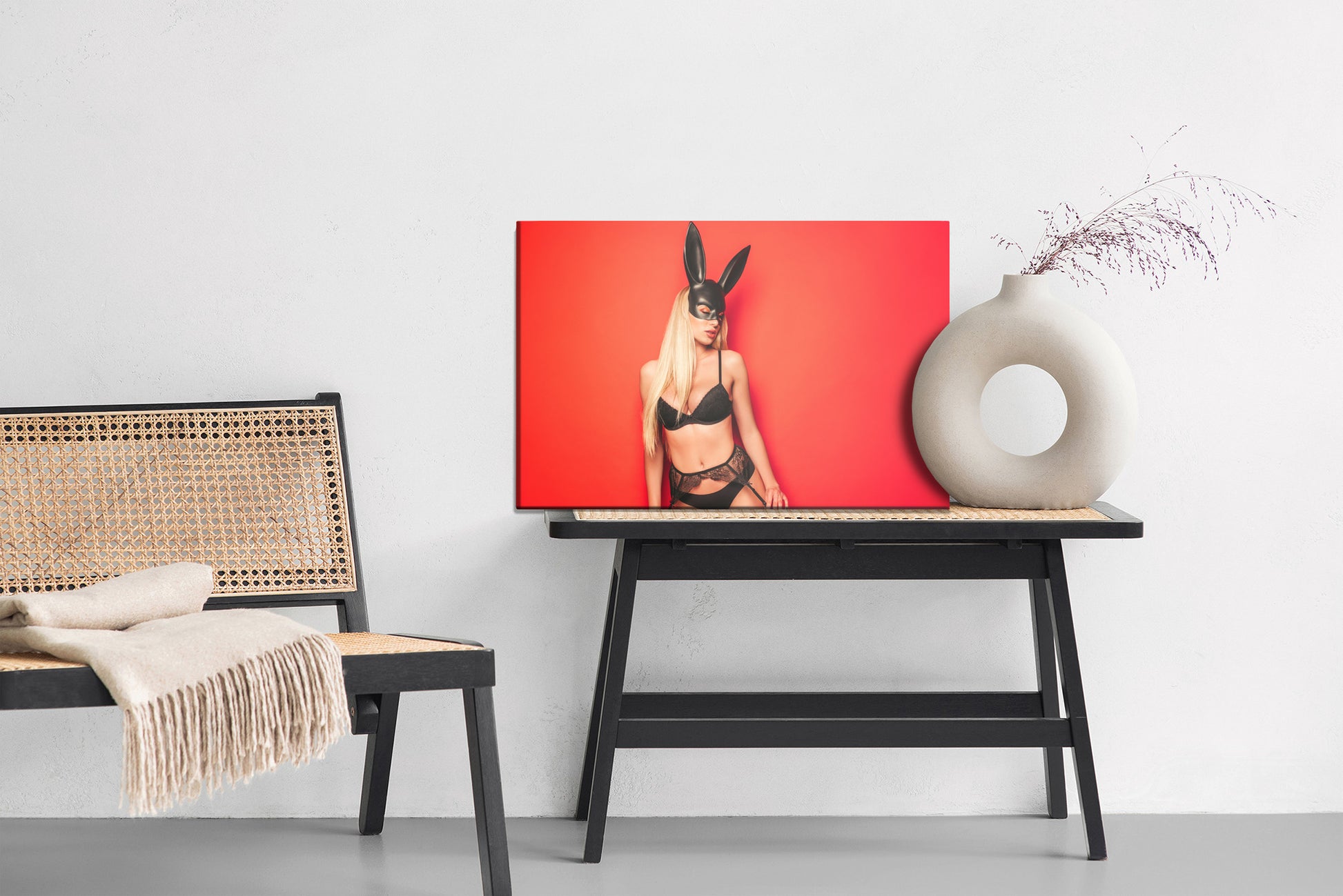 Obraz Na Płótnie Kobiecy Portret Artystyczny – elegancki i intrygujący do wnętrz Modern, Glamour i Art Deco – widok 5