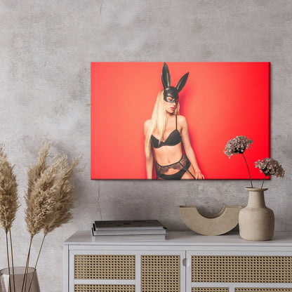 Obraz Na Płótnie Kobiecy Portret Artystyczny – elegancki i intrygujący do wnętrz Modern, Glamour i Art Deco – widok 2