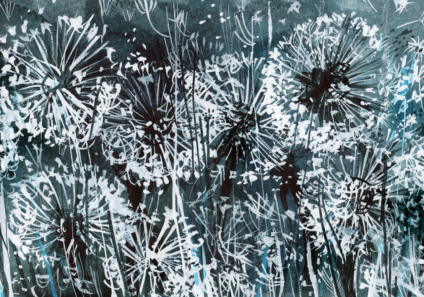 Obraz Na Płótnie Dmuchawce – eteryczna dekoracja ścienna do wnętrz skandynawskich i nowoczesnych 120x80
