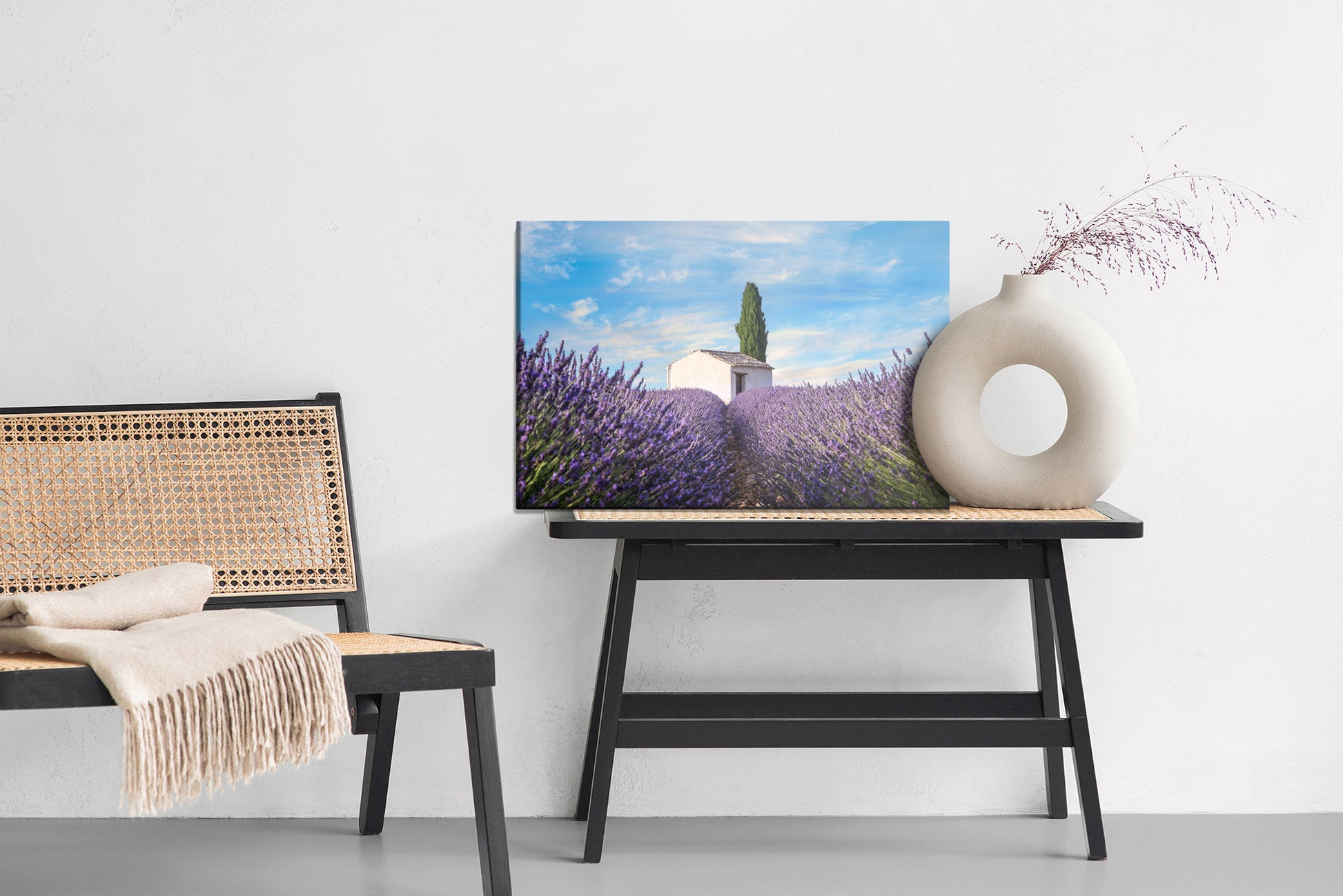 Obraz Na Płótnie Lawenda w Polu – dekoracja ścienna w chłodnej tonacji do wnętrz prowansalskich i nowoczesnych – widok 5