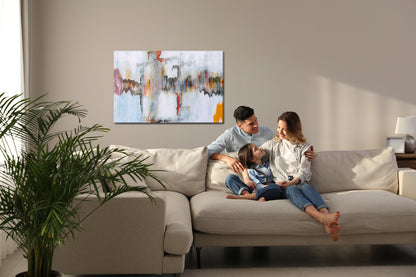 Obraz Na Płótnie Abstrakcja Nowoczesna – harmonijna paleta do wnętrz modern i loft – widok 6