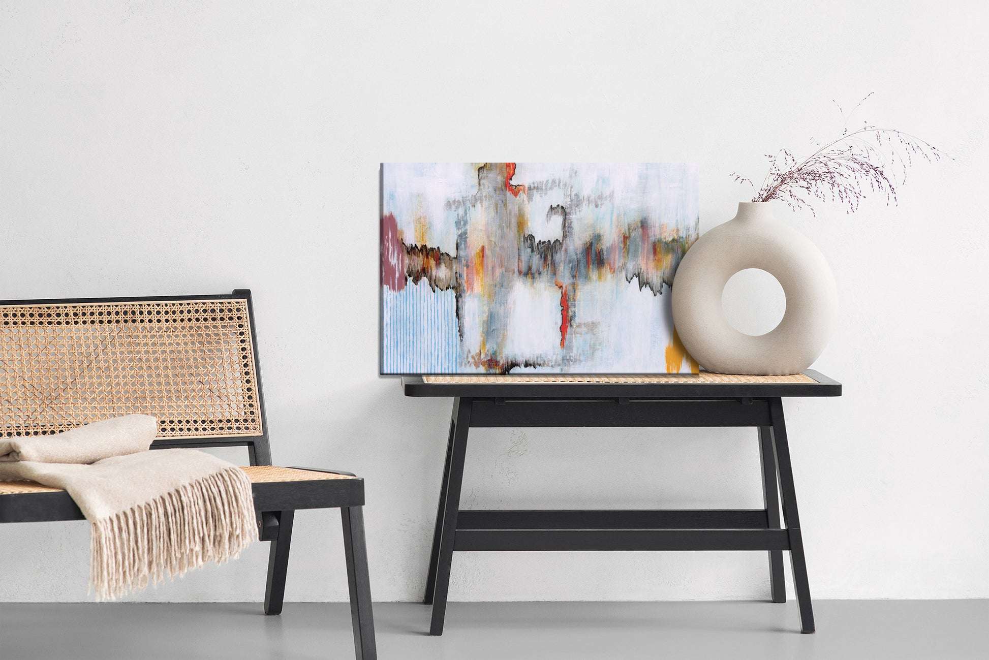 Obraz Na Płótnie Abstrakcja Nowoczesna – harmonijna paleta do wnętrz modern i loft – widok 5