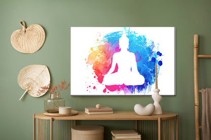 Obraz Na Płótnie Budda – harmonijna akwarela do wnętrz minimalistycznych i wellness – widok 4
