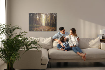 Obraz Na Płótnie Las Jesienią – ciepły, naturalny pejzaż do wnętrz rustykalnych i hygge – widok 6