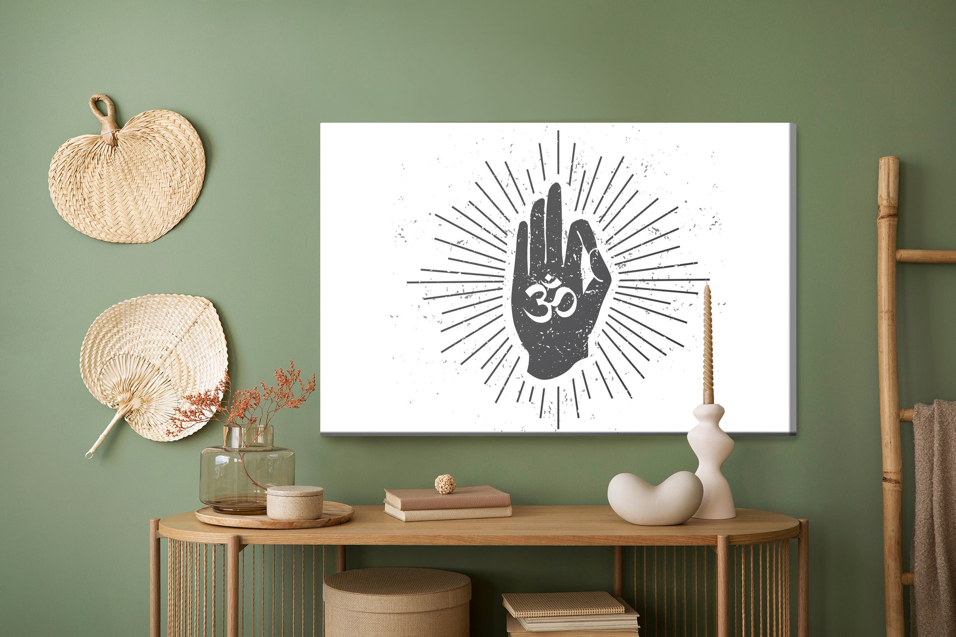 Obraz Na Płótnie Mudra – symbol spokoju i harmonii do wnętrz etnicznych, boho i modern organic – widok 4