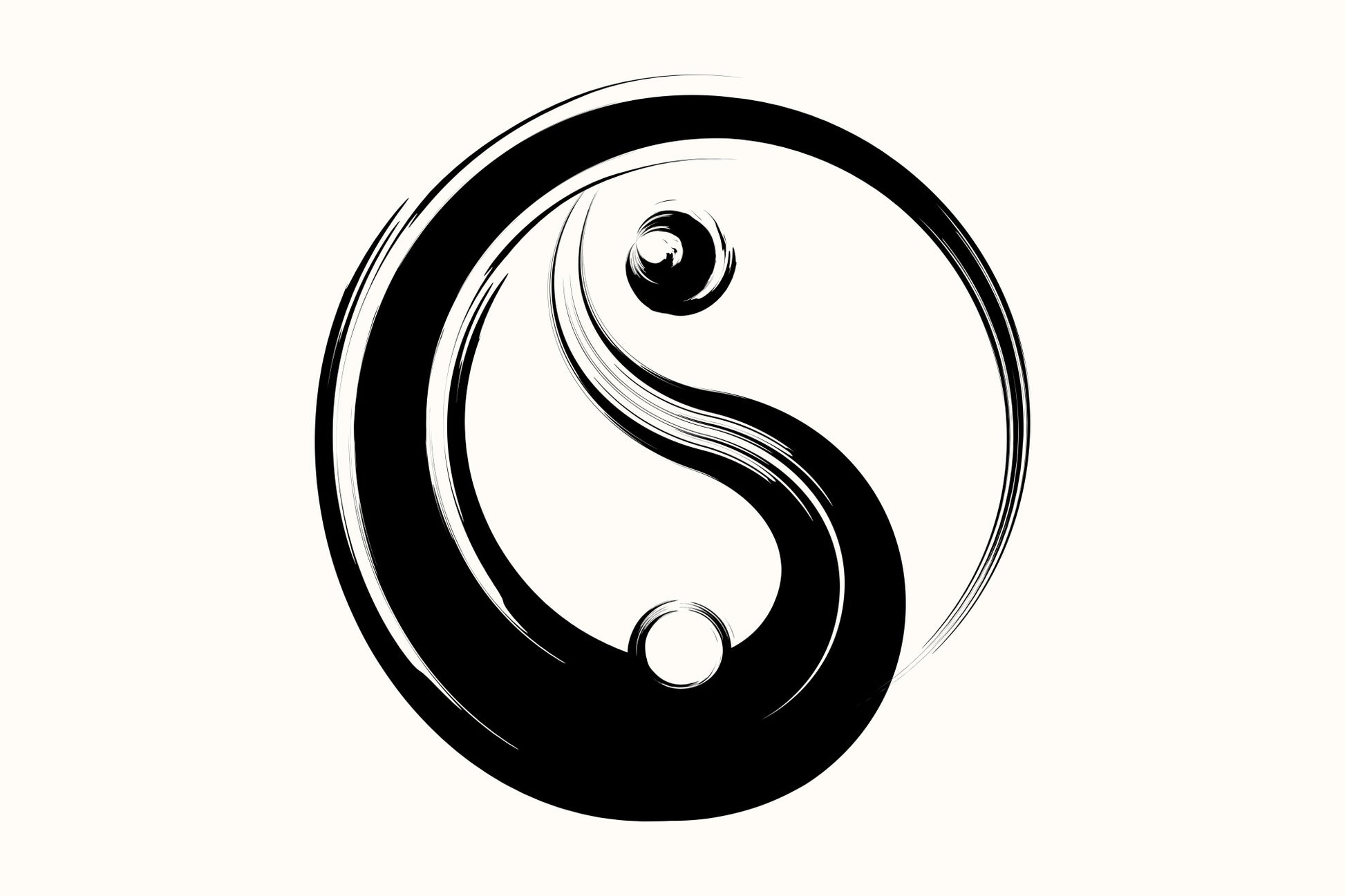 Obraz Na Płótnie Symbol Yin Yang – minimalistyczna dekoracja do wnętrz nowoczesnych, loft i zen. 120x80